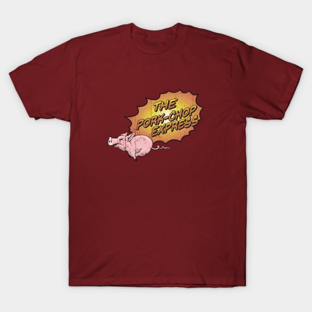 Pork-Chop Express (Distressed) T-Shirt by spicytees